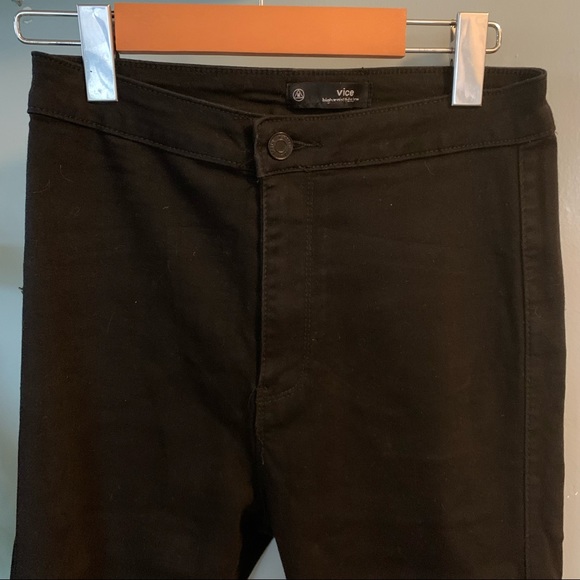 Missguided Black Vice High Waisted Super Stretch Skinny Jeans - Picture 4 of 8